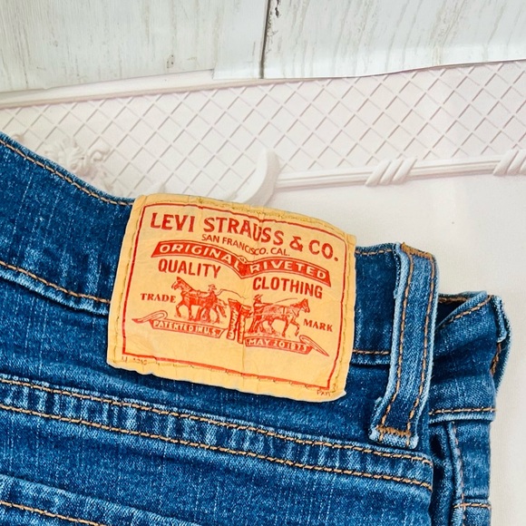 Vintage Levis 512 Perfectly Slimming Wide leg Womens Blue Denim Jeans size 14 - Picture 11 of 11